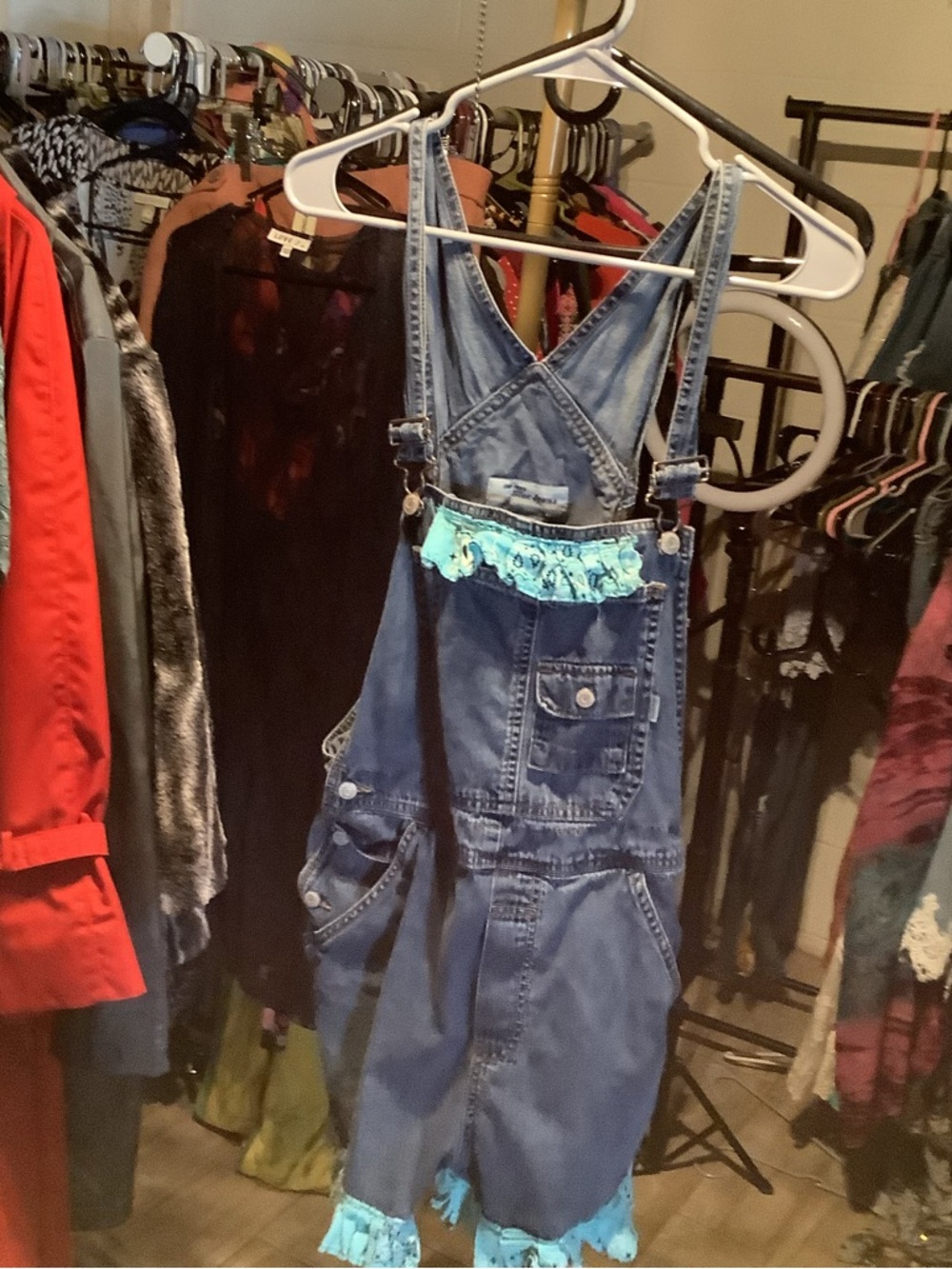 Old Navy Blue Denim Dress with Contrast Stitching